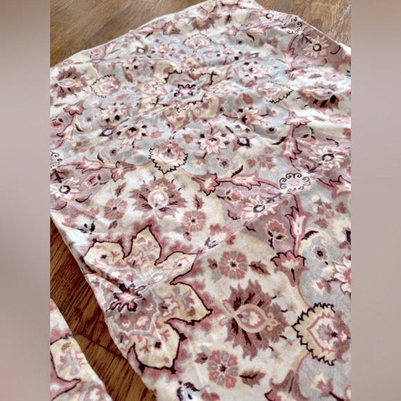 TAHARI King Size Pillow Shams - Velvet Neutral Chinoiserie Paisley Damask - Picture 7 of 13